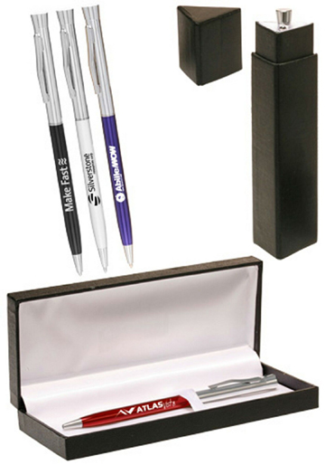 Slim Metal Hotel Pens Gift Set